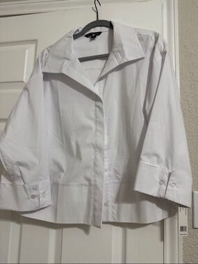 Zac & Rachel White Button-Front Shirt